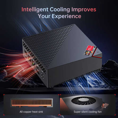 Mini Pc Kamrui Con Amd Ryzen 5 5500u 6c/12t 16 Gb 512 Gb Ssd