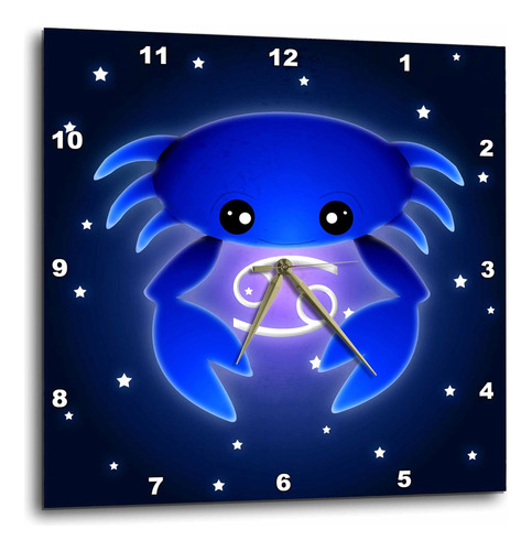 3drose Dpp__2 Lindo Astrología Cáncer Zodíaco Cangrejo Azul 