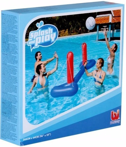 Imagen 5 de 6 de Combo Inflables Red Voley Arco Y Basket Piletas Agua Juguete