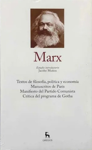 Libro Karl Marx Texto Filosofía Manifiesto Manuscrito Gredos