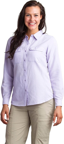 Camisa Exofficio Mujer Pesca Talla M Upf 20 Trekking Camping