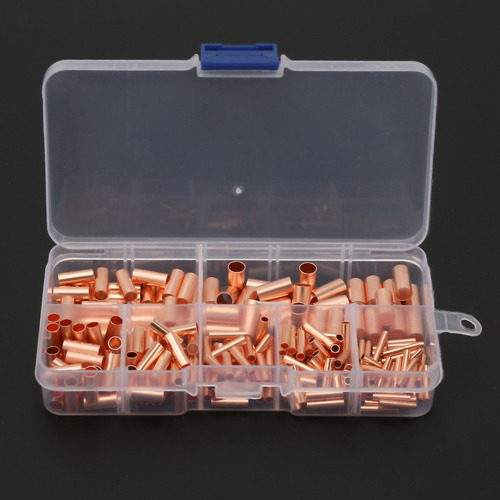 . 250 Piezas De Tubo De Conexión De Cobre Rojo Gt1-6mm