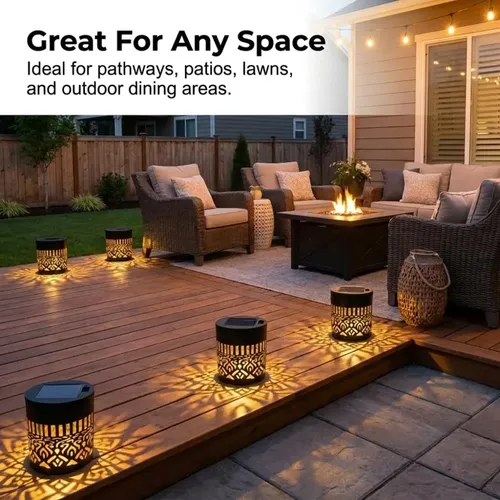 Znew Seven-color Changing Decorative Solar Mandala Lights