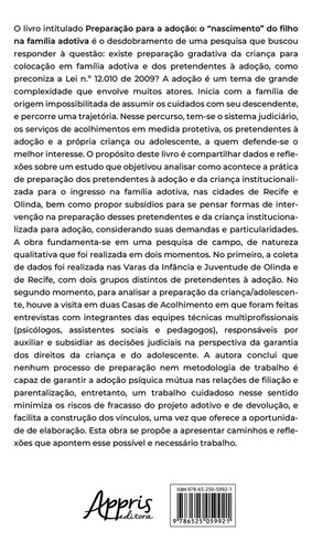 Preparaçao Para A Adoçao: O Nascimento Do Filho Na Familia Adotiva, De Karla Luna De Menezes. Editorial Appris, Capa Mole, Edição 1 Em Português, 2024