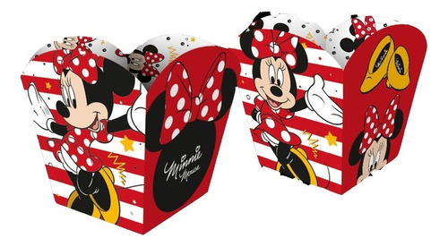 Mini Cachepot Pequeno Minnie Mouse C/4un - Regina