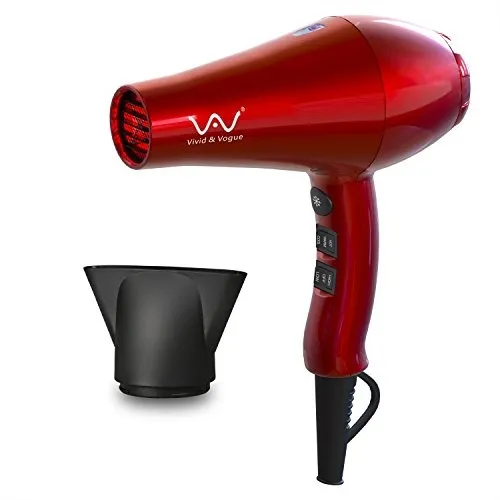 Secador De Pelo Vav Rojo Profesional Potente De Cerámica