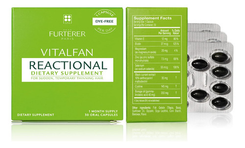Rene Furterer Vitalfan Suplemento Dietetico Reaccional, Cabe