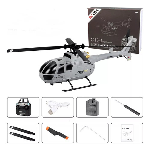 Helicoptero A Radio Control C186 Bo105 2.4ghz / 4ch / 6-ej