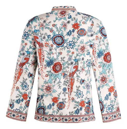 Blusa Boho Con Estampado De Cordones Para Mujer, Estilo Vint