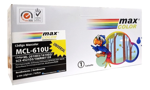 Toner Maxcolor Compatibl Samsung Xerox Phaser 3125 Ml-2010d3