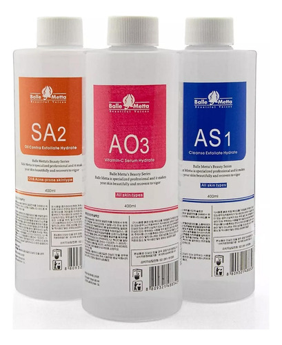 Set 3 Liquidos Para Hidrodermoabrasíon