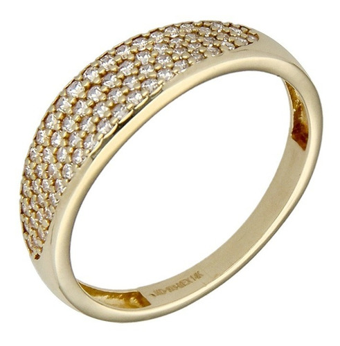 Imagen 1 de 4 de Anillo Tipo Abombado 14k, 2.4 Gramos.