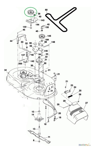 Polea Tensora 4 Tractor Podador Murray Craftsman Original
