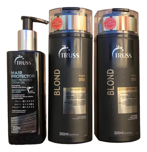  Truss Blond Shampoo Condicionador 300ml Hair Protector 250ml