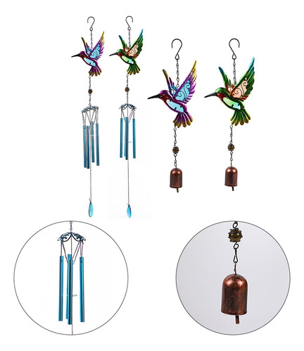 Com 's' Hook Wind Chime Metal