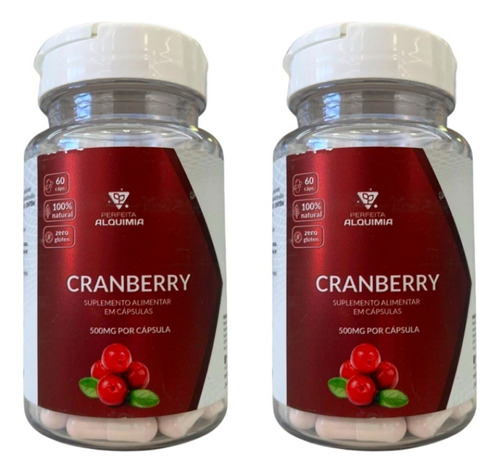 X2 Cranberry 500mg 100% Natural (120 Cáps) 1x Día Sin Gluten