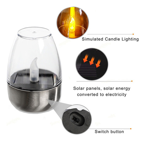 B Solar Light Velas Luces Solares Para Exteriores Sin Llama