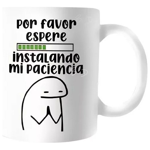 Mug Taza Pocillo Café Flork Cargando Paciencia Colección 