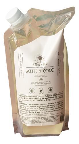 Aceite De Coco Puro 100% Natural 1kg - L a $80000