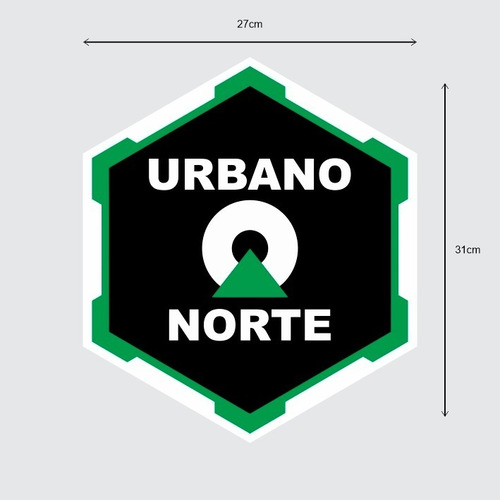 Adesivo Imantado Para Carro Urbano Norte 2x Imã Porta 31x27