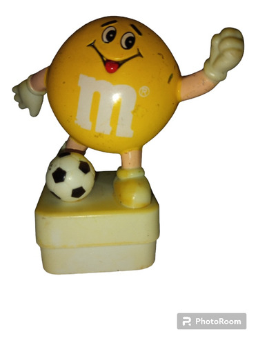 Mars 1991 M&m Amarillo Con Balón Football Antiguo Coleccione