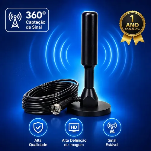 Antena Digital 4k Hd Interna Externa Para Tv Samsung LG Smart Led Lc