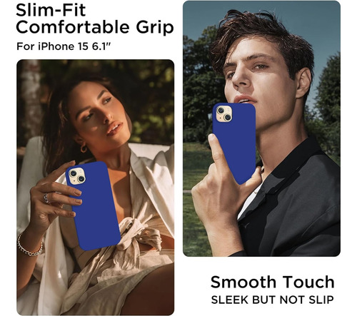 Protector Funda Case Silicona Premium Para iPhone 15 Plus