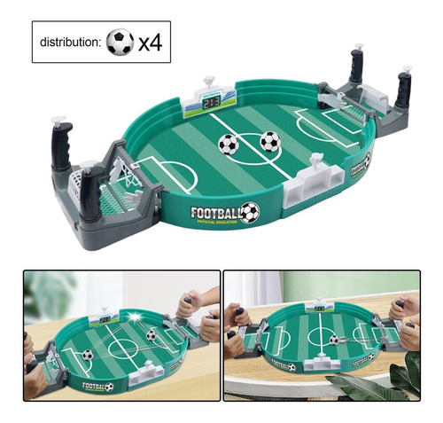 Imagen 8 de 9 de Juego Fútbol Tablero Juguetes Conjunto 4 Bolas Grandes