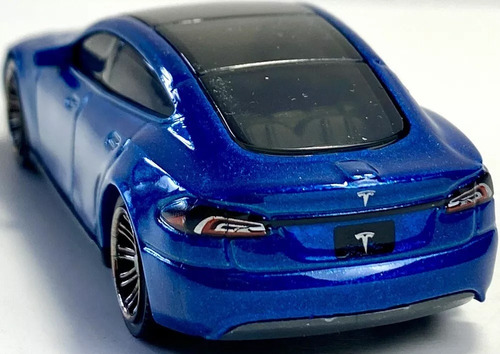 Matchbox Moving Parts Y Clásicos Autos Metal Varios Mod 1/64 042/2024 Tesla Model S Azul Eléctrico Metalizado