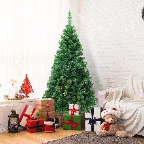 Árbol De Navidad Artificial De Pvc Verde De 5 Pies
