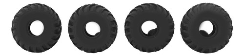 Conjunto De Pneus De Borracha Rc, 4 Peças, Roda De 1,0 Poleg
