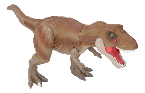 Simulación De Modelo De Dinosaurio Vívida Pintada A Mano Tra