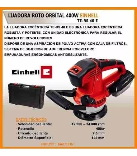 Lijadora Excentrica 400W TE-RS 40E EINHELL