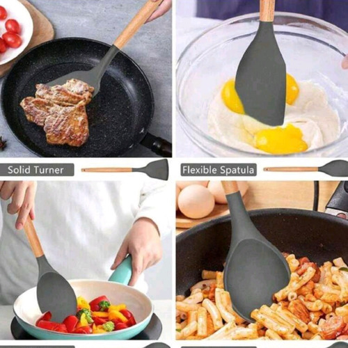 Utensilios De Silicona Juego De Cucharas Kit De Cocina