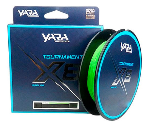 Linha Multifilamento Tournament X8 50lb 150m - Yara Cor Verde-claro
