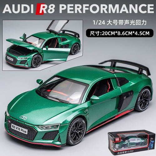 Modelo De Coches Deportivos Pequeños De Metal Audi R8 De 1:2