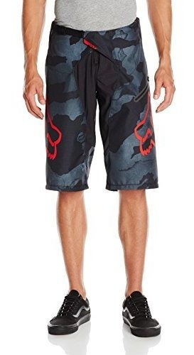 Fox Racing Shorts Demo Dh Para Hombre Head, Camo Negro, 28