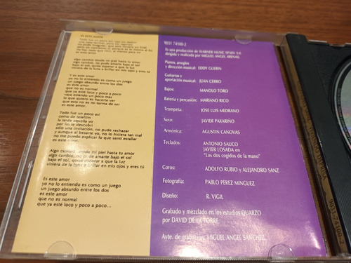 Cd Viviendo Deprisa -alejandro Sanz (Usado)