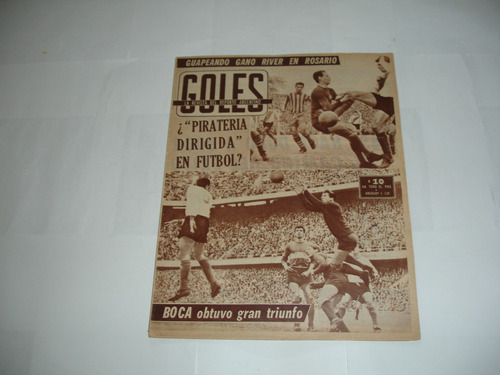 Revista Goles 832 Boca 1 Huracán 0 Torneo 1964 Excelente! 