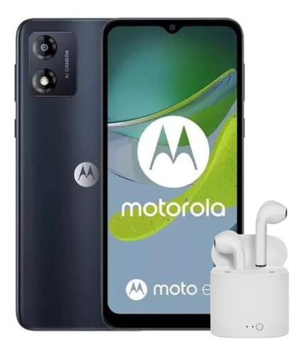 Teléfono celular Moto E13 Dual Sim 64 Gb 2 Gb Ram + teléfono inalámbrico color negro