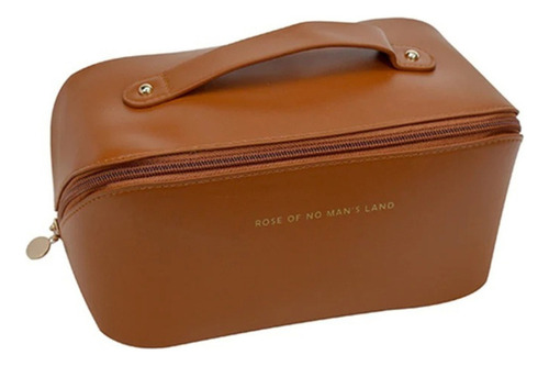 Necessaire Feminina Maquiagem Viagem Bolsa Organizador Couro