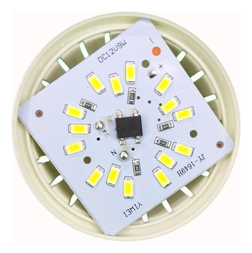 5 Pz Foco Led A 12v 9w Instalaciones Solares E26 E27 Sl9p Luz Luz Fria (blanca)