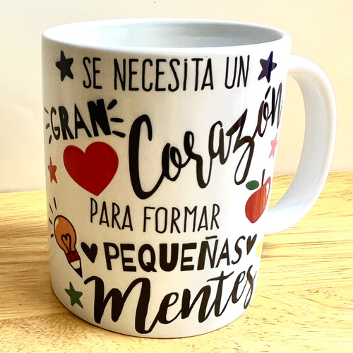 Taza Del Día Del Maestro Personalizable Blanco Maestra