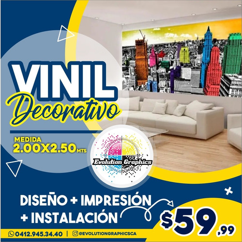 Vinil Decorativo2,50x2,00 Mts 