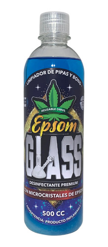 Epsom Glass 500cc, Lavador De Pipas Y Bong, Reutilizable.