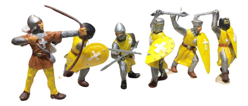 Soldaditos Cruzados Medievales 54 Mm Figuras Colección 1/35