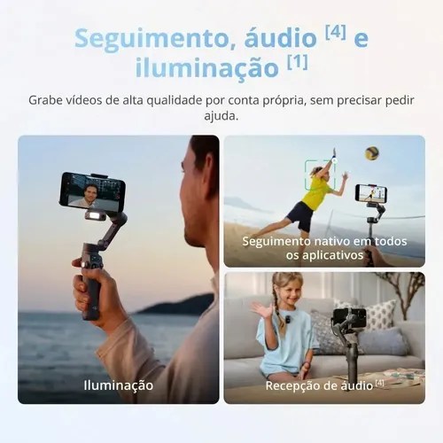 DJI Osmo Mobile 8 Estabilizador para celulares, rastreamento