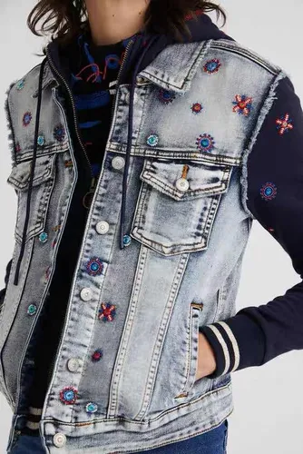 Chamarra desigual hotsell