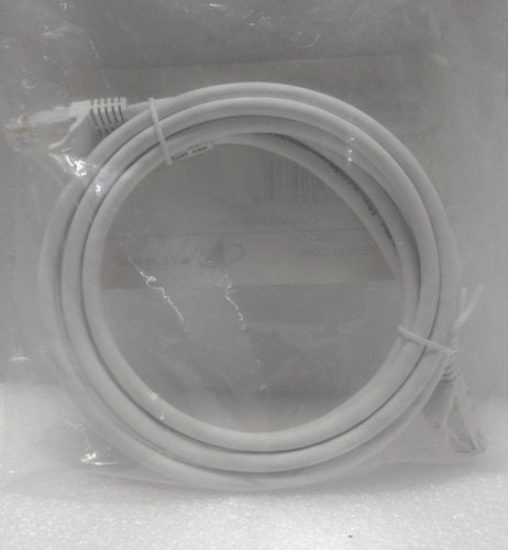 Patch Cord 2m Siemon Blanco / Gris Claro, Hay Azul, Certific