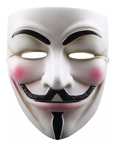 Máscara V For Vendetta Polipropileno Guy Fawkes Anonymous